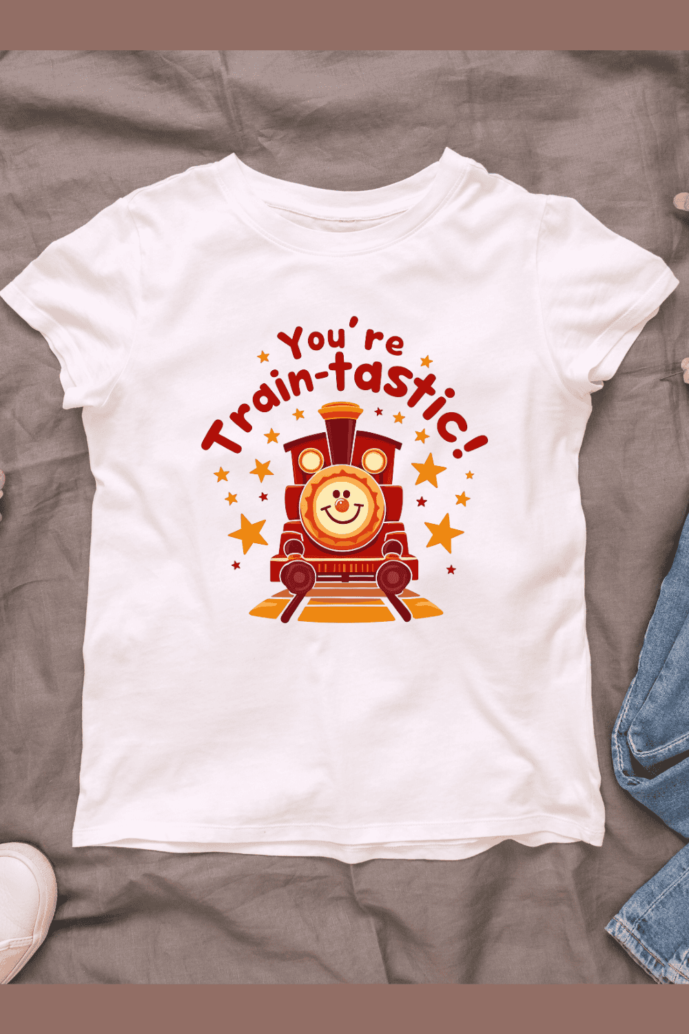 You're Train-tastic T-Shirt Design Bundle pinterest preview image.