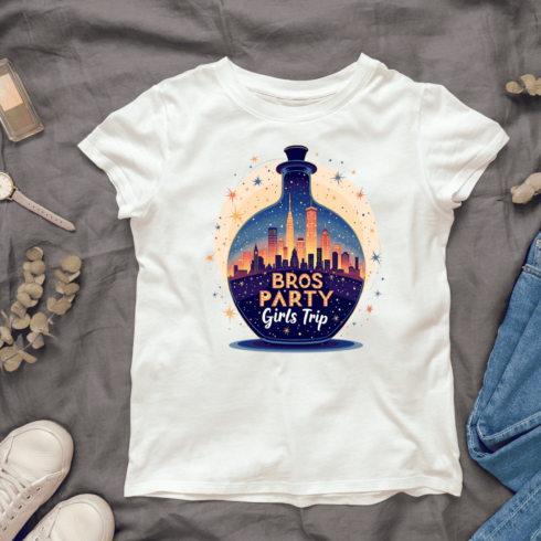 Creative Cityscape T-Shirt Design Bundle cover image.