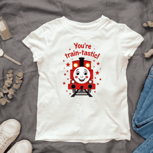 Cute Train T-Shirt Design Bundle cover image.