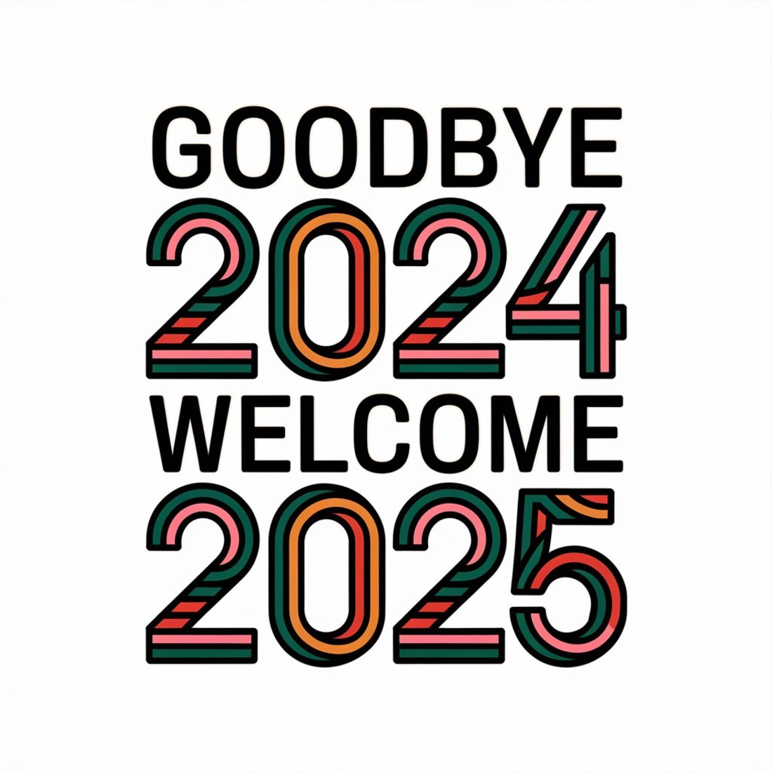 T shirt design 2024 2025 preview image.