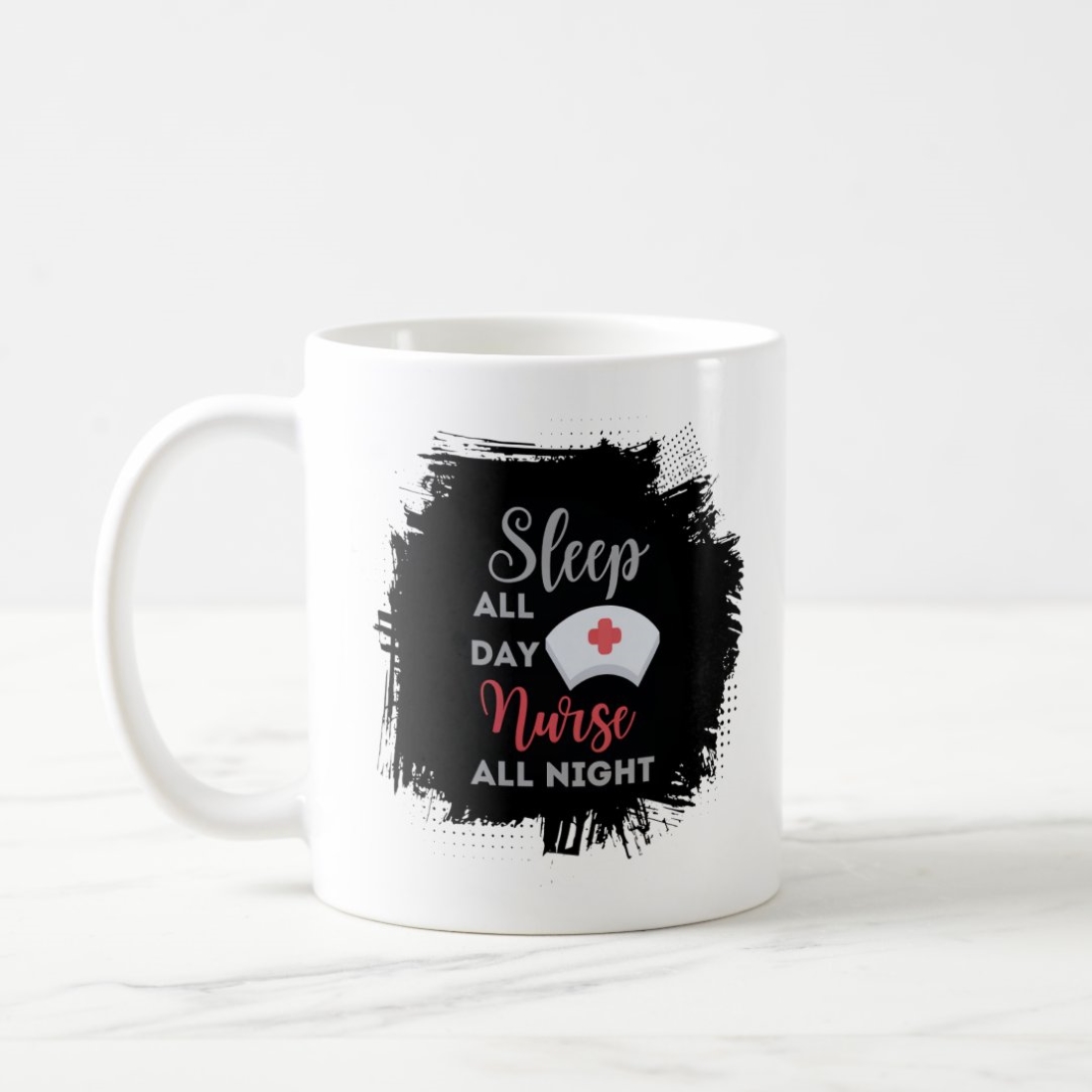 Sleep All Day Nurse All Night - Digital Design File for Custom Coffee Mug Creations cover image.