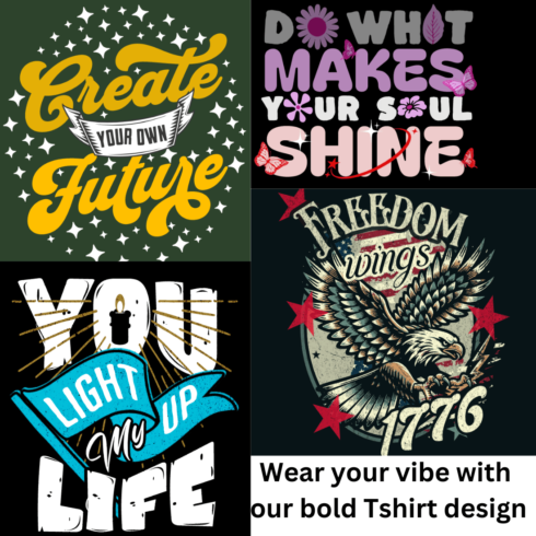 Wear your vibe with our bold t shirt design cover image.