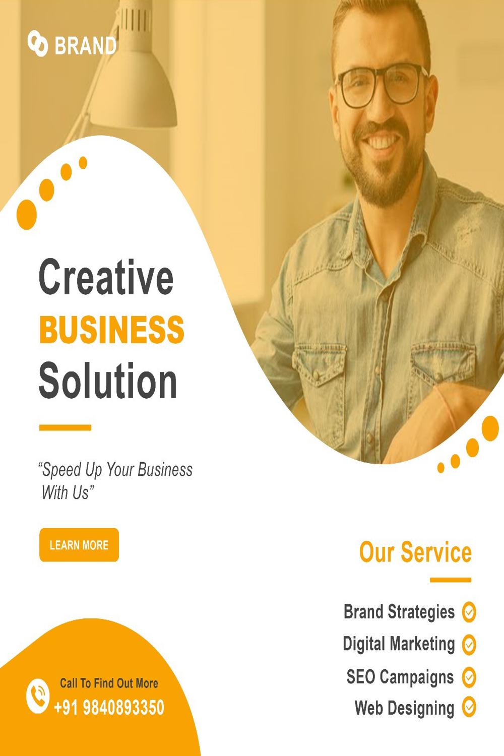 Business Flyer Template pinterest preview image.