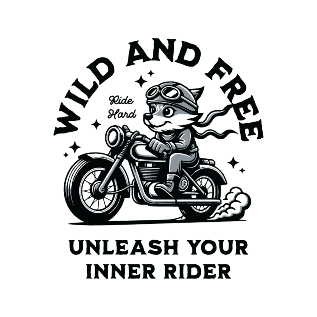 wild and free motorcycle t shirt 325