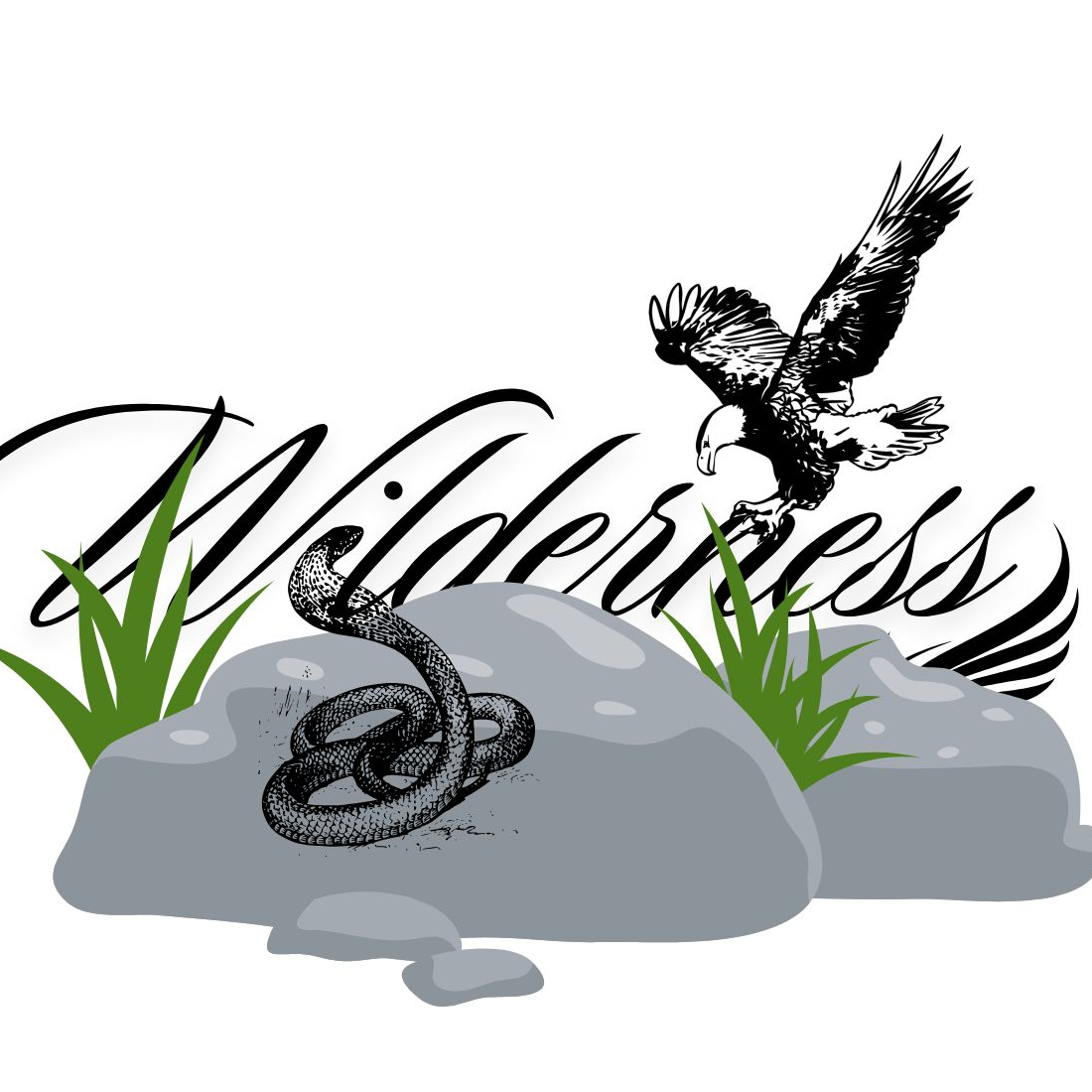 Wilderness T-shirt Design preview image.