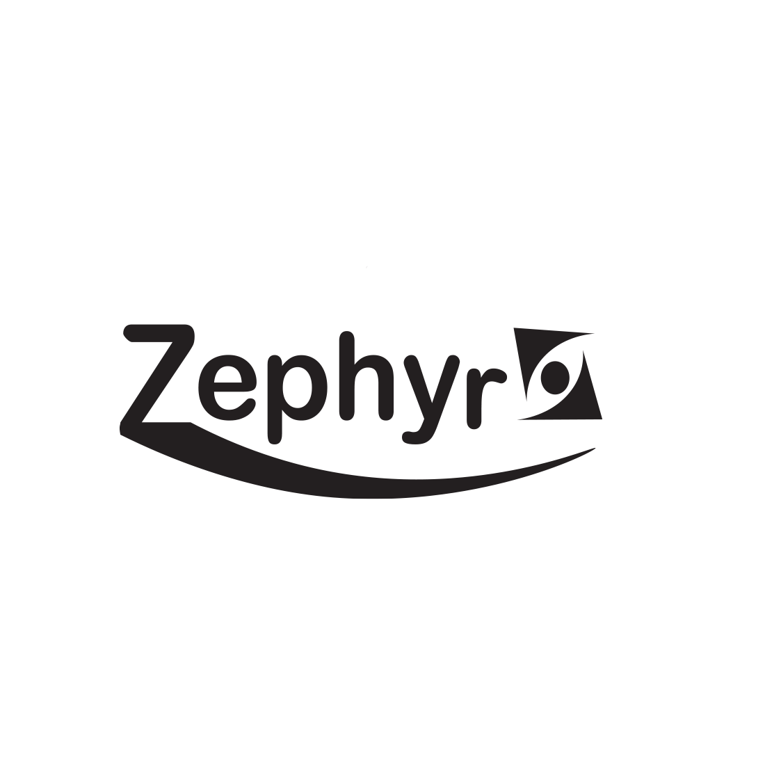 Zephyr logo design preview image.