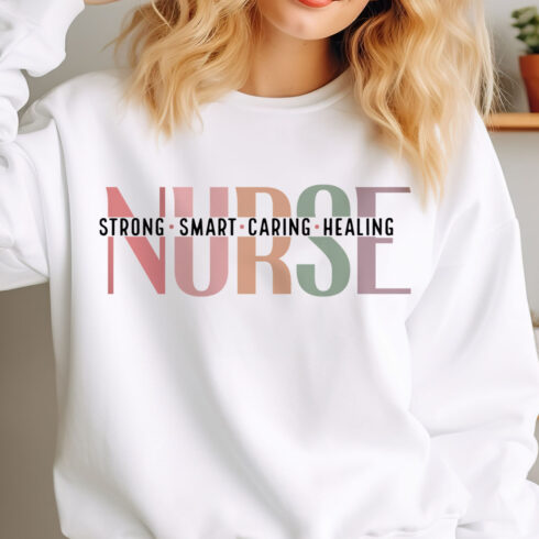 Nurse SVG Design,Strong,Smart cover image.