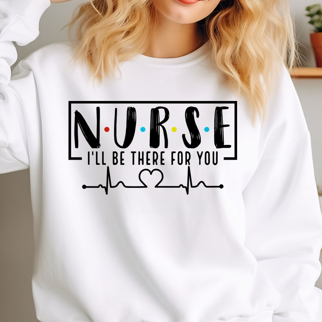 Nurse SVG Design,NURSE I'll Be Tshirt cover image.