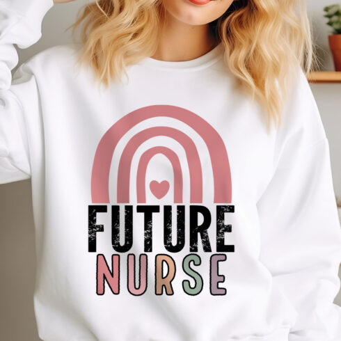 Nurse SVG Design,Future Nurse Tshirt cover image.