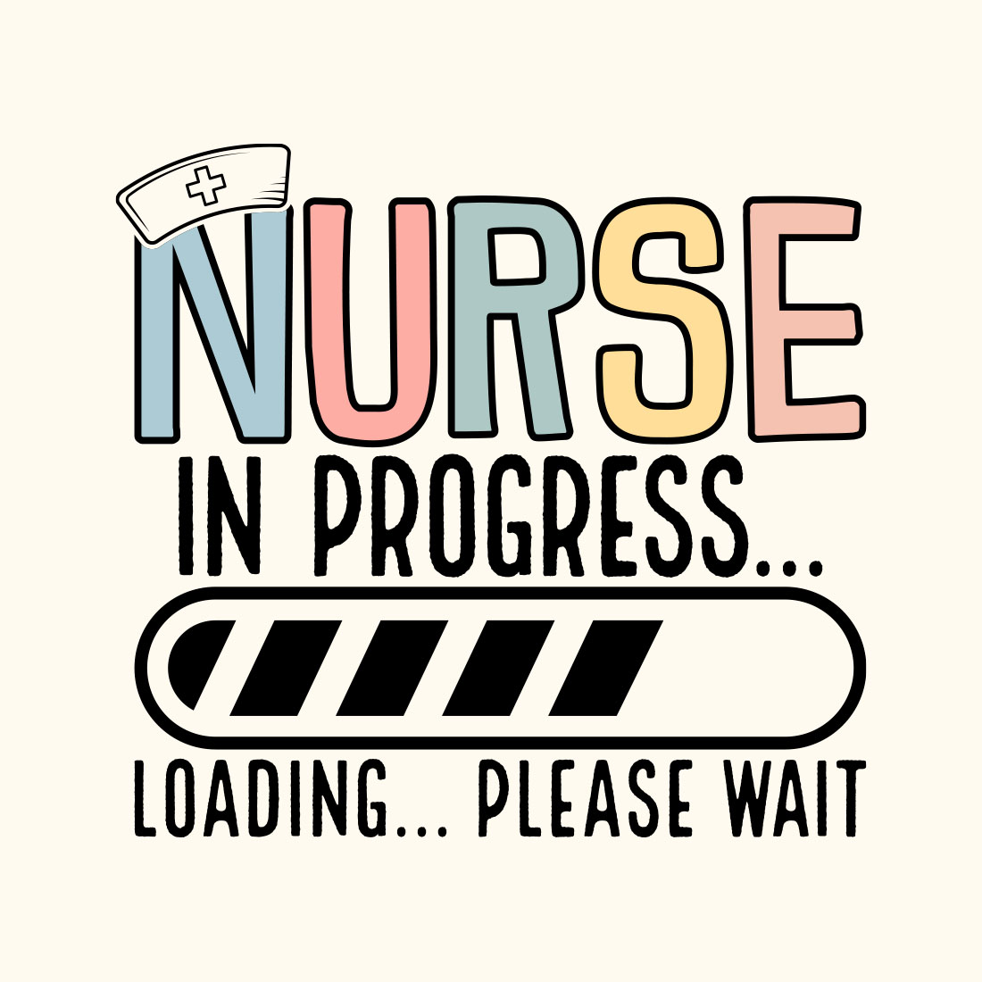 Nurse SVG Design,Nurse in Progress preview image.