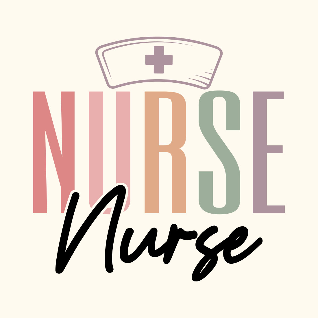 Nurse SVG Design,Nurse, Nurse Tshirt preview image.