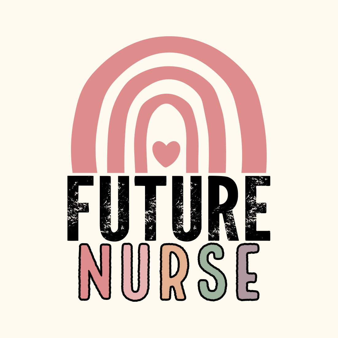 Nurse SVG Design,Future Nurse Tshirt preview image.