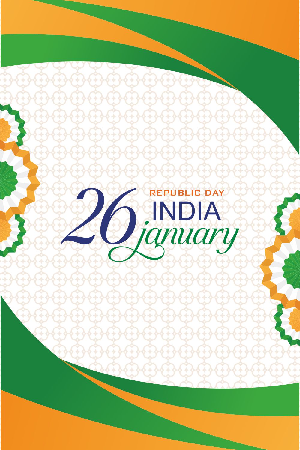 Republic Day Banner pinterest preview image.