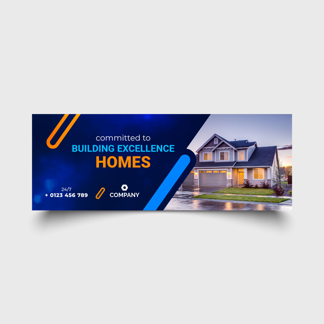 facebook cover photo, instagram cover design, twitter cover design and social media cover design for real estate business preview image.