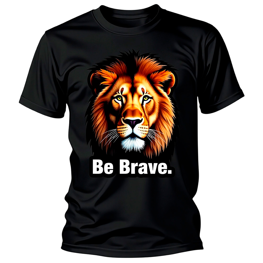 Be Brave Rainbow Lion T-Shirt preview image.