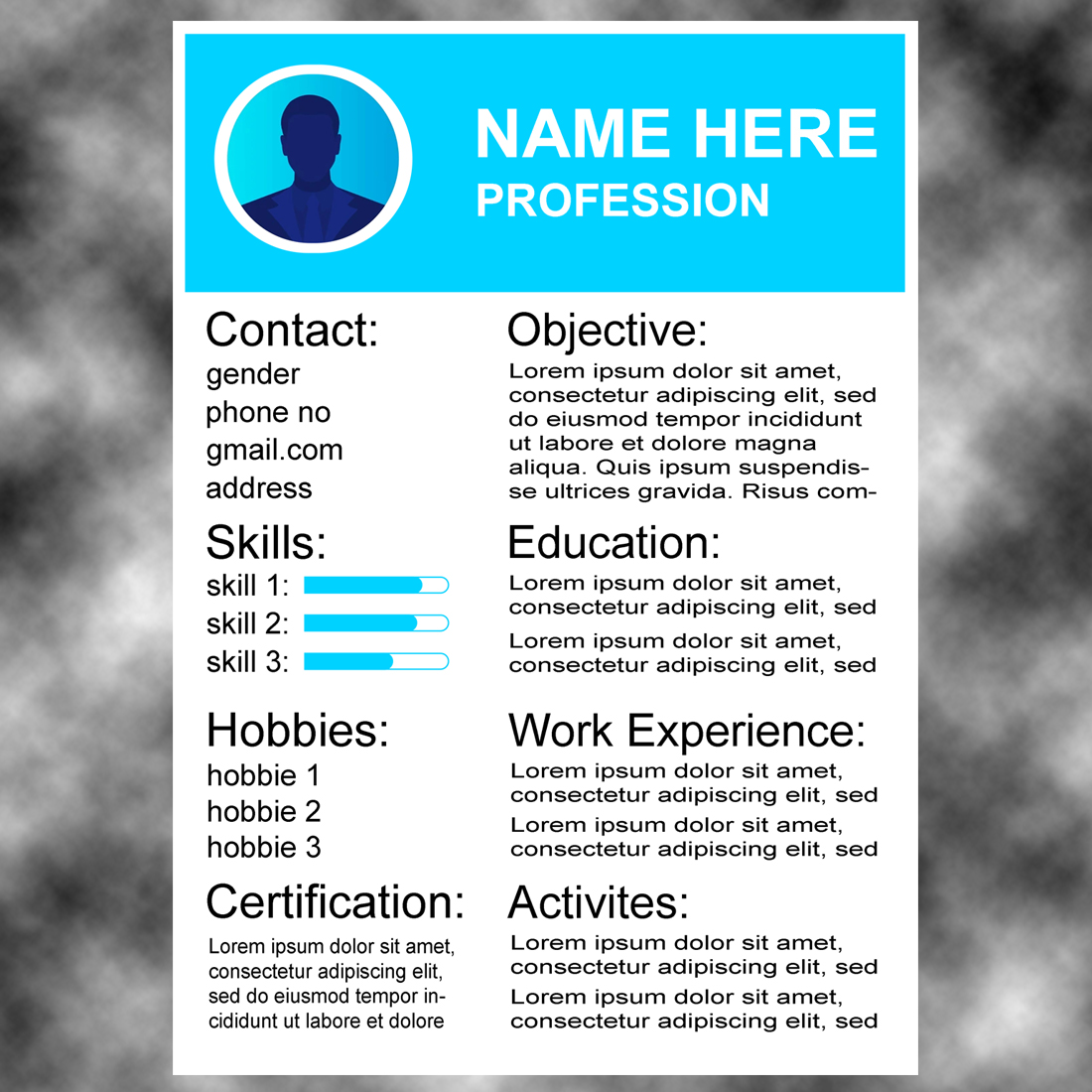 Professional Resume and Cover Letter Template – Fully Editable preview image.