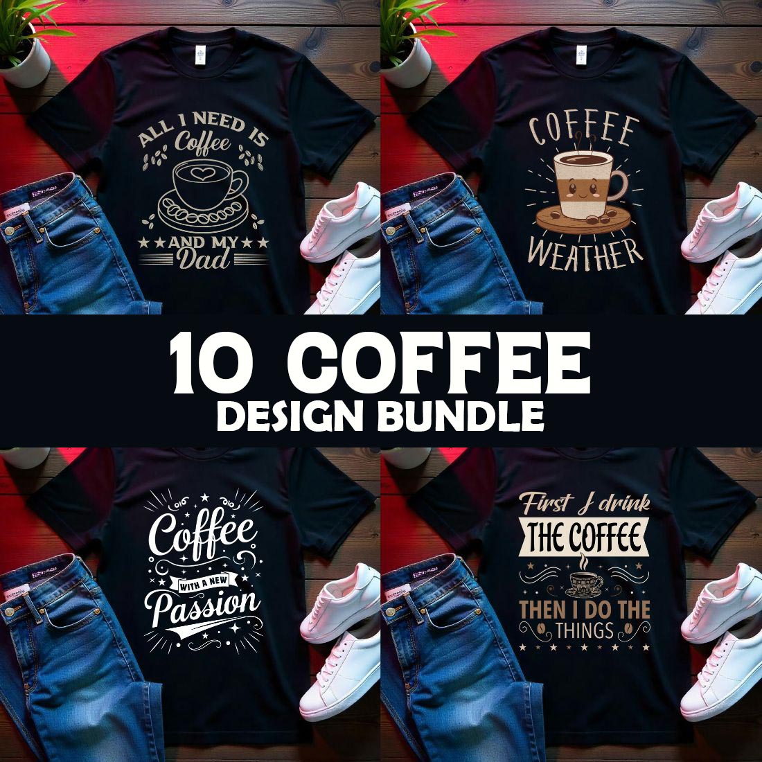 Coffee graphic bundle for Coffee lover cover image.