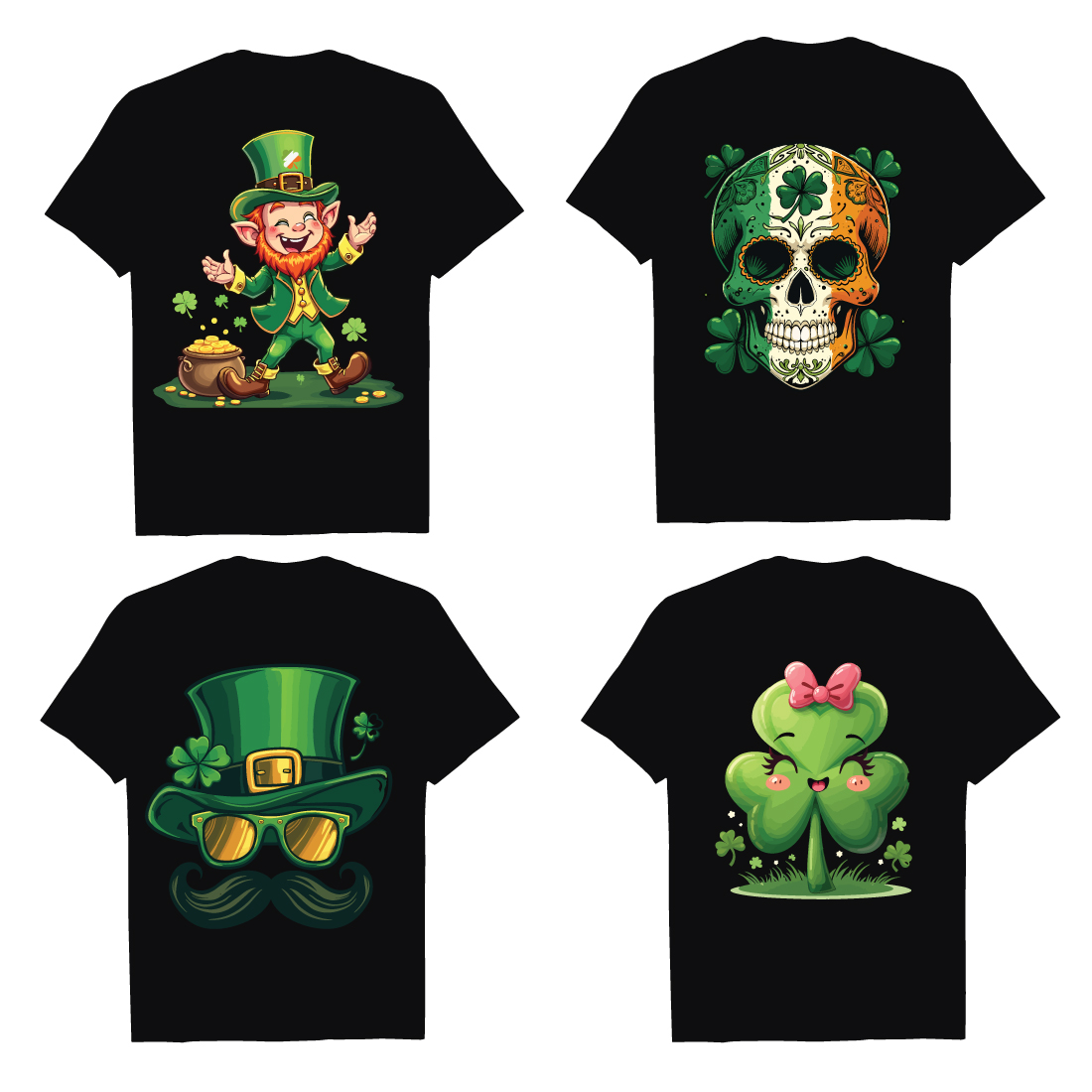 "Master Bundle 9: Exclusive St Patrick's Day T-Shirt Vector Art Collection" preview image.