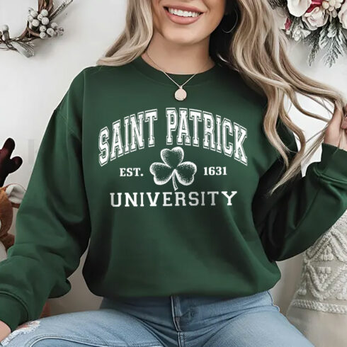 Saint Patrick University St Patrick's Day T-Shirt Design cover image.