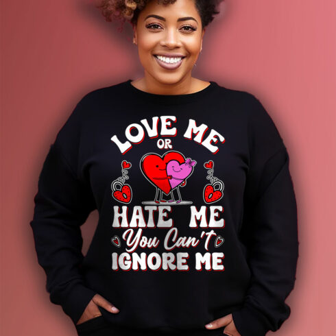 Valentine day t shirt design png cover image.