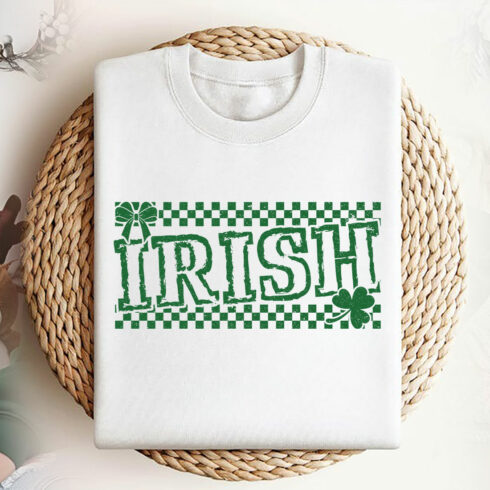 Retro Irish Checkered Svg Png, St Patrick's Day Svg, Irish Svg, St Patrick's T-Shirt Svg, Lucky Bow Svg, St Patricks Design, Shamrock Svg cover image.