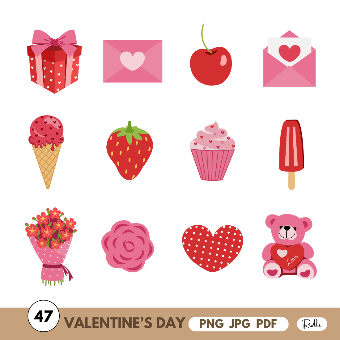 Valentine's Day Clipart cover image.