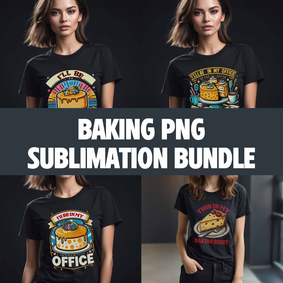 9 Baking PNG Sublimation Bundle preview image.