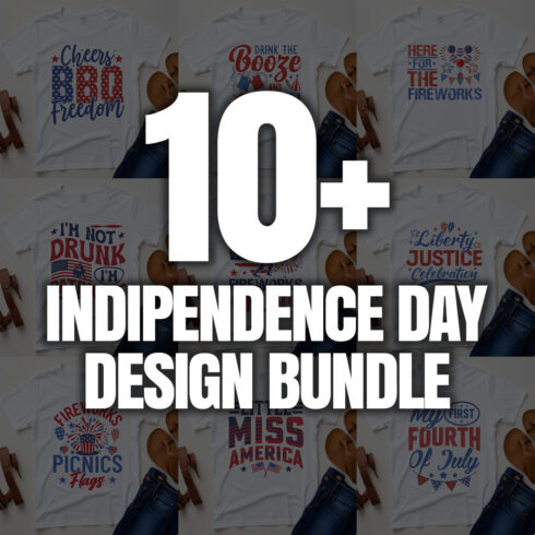 10 Independence Day Graphic Design Bundle cover image.