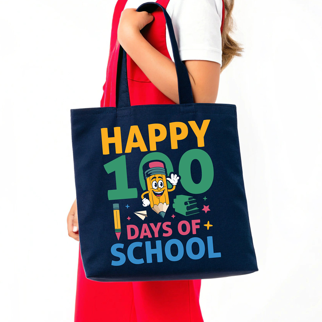 100 days of school bundle tote bag 558