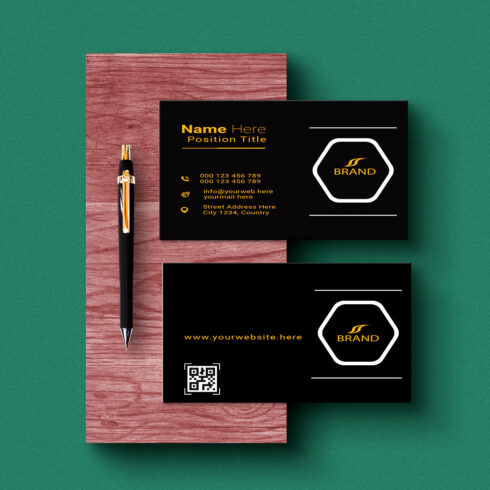 creative and simple modern business card design cover image.