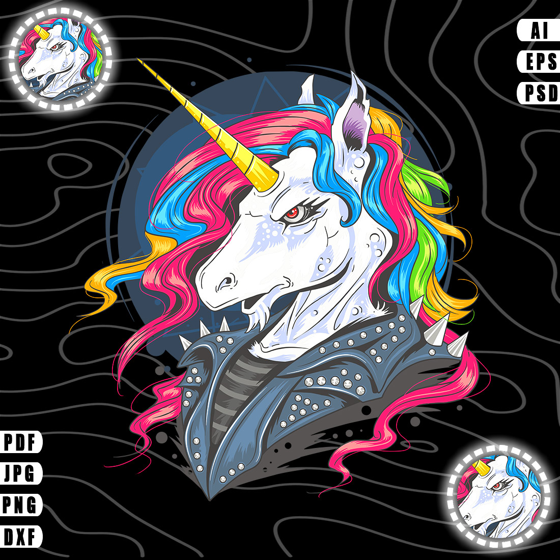 Rocker Unicorn Design cover image.