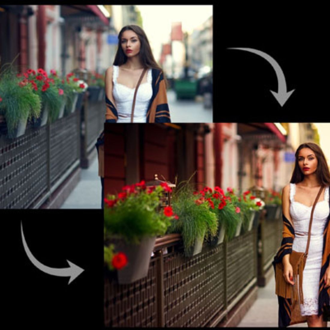 +90 Golden lightroom preset preview image.