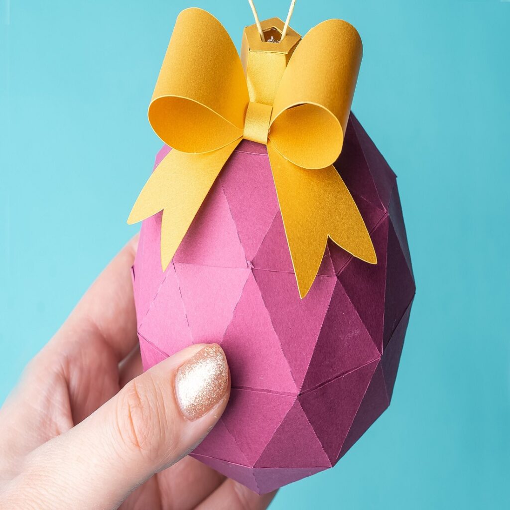 Christmas Ornament SVG, 3D Paper Sphere Ornaments Template MasterBundles