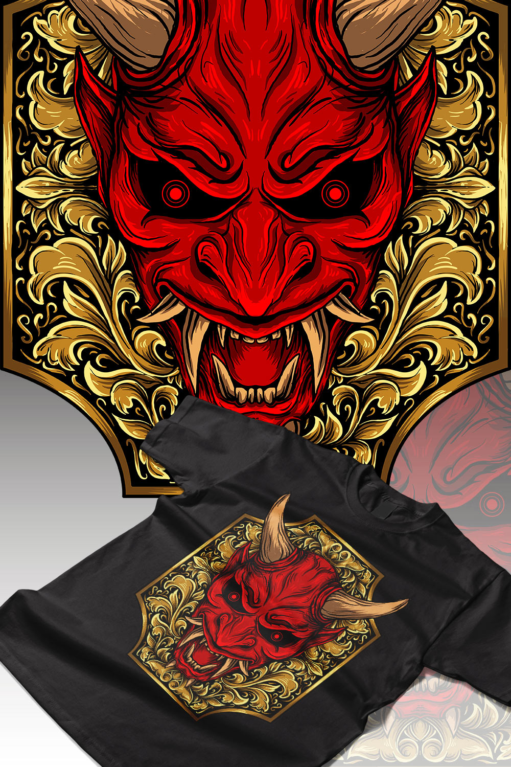 The Demon Design pinterest preview image.