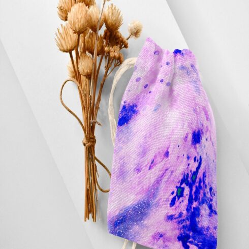 Blue and Pink Paper, Glitter Marble Texture, Abstract Marble cover image.