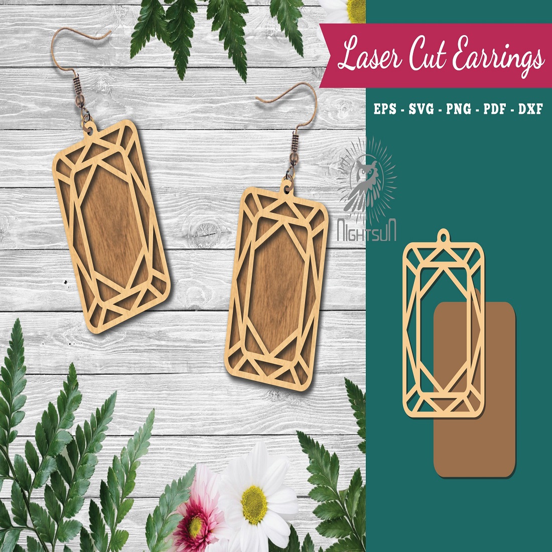 Diamond Laser Cut Earrings cover image.