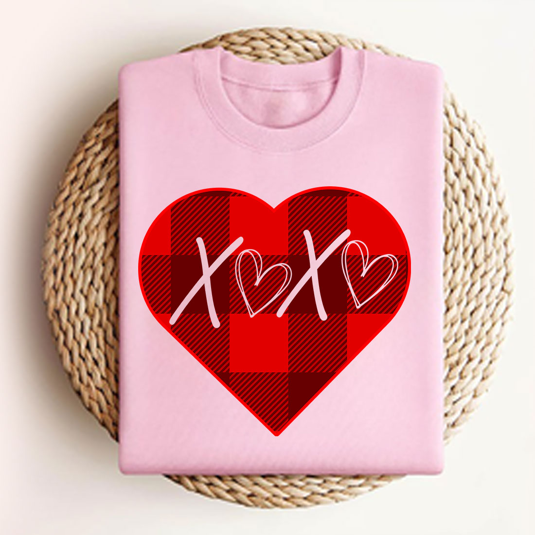 XOXO Tee Shirt, Valentine's Day Gift, Valentine's Day t Shirt Design preview image.