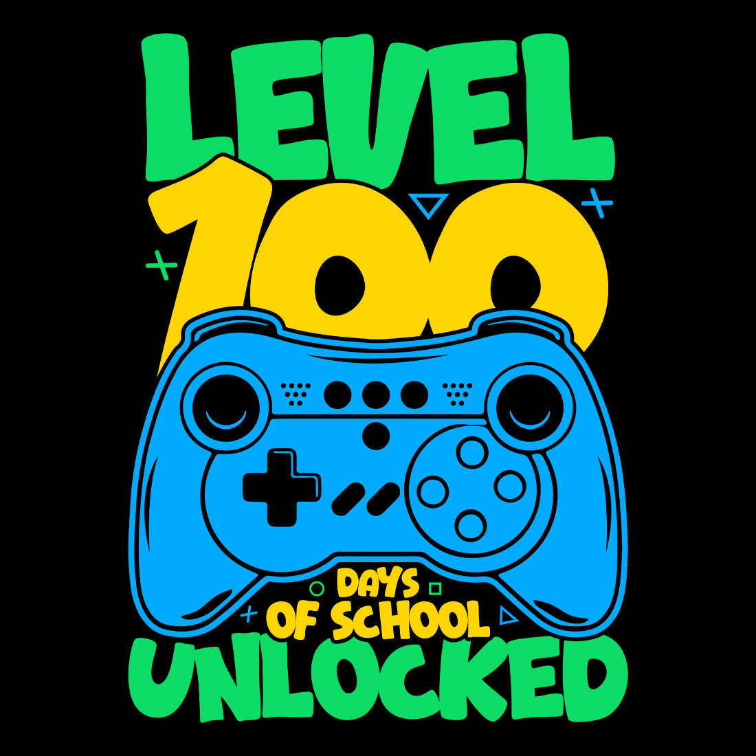 Level 100 Days of School Unlocked | 100 Days of School Design cover image.