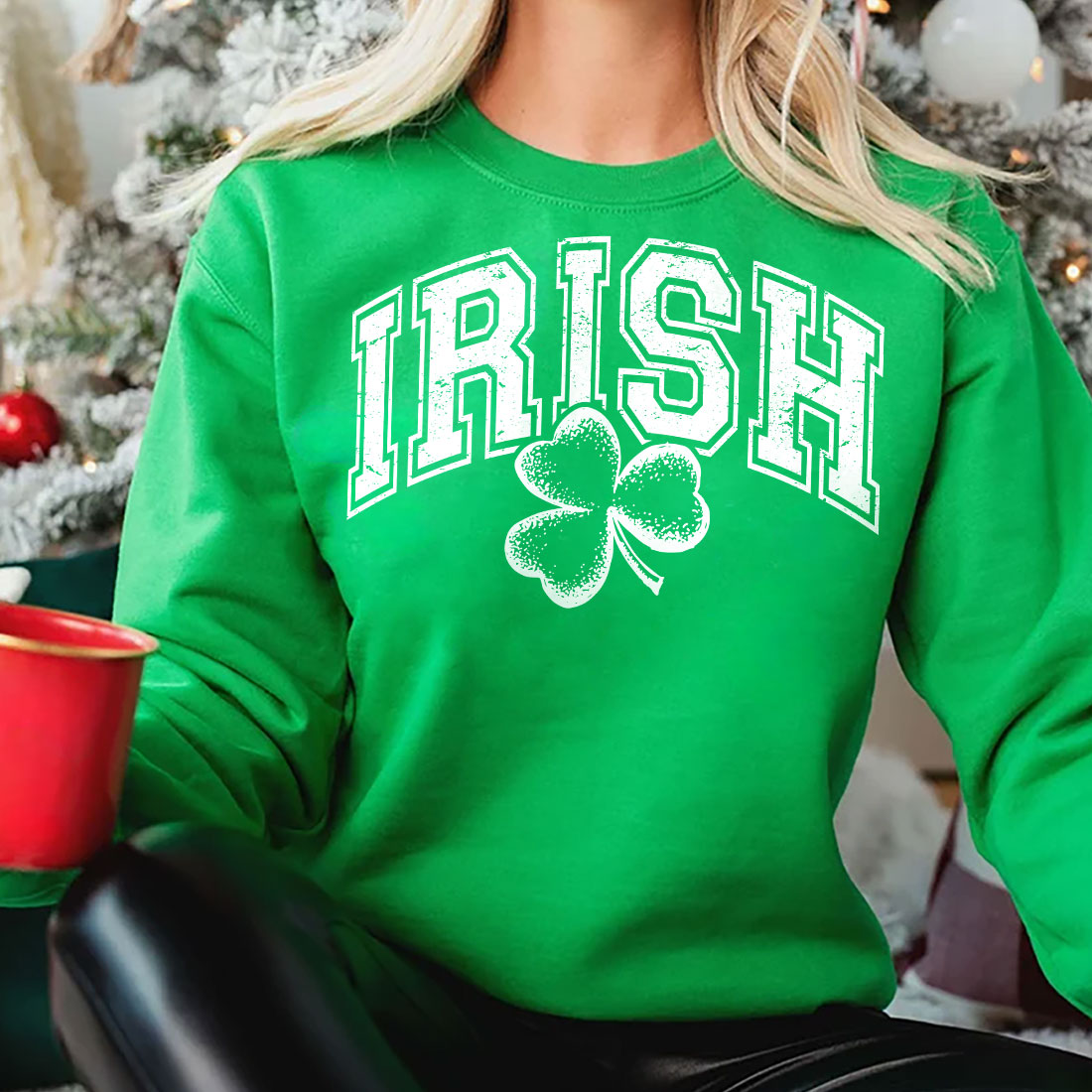 Irish St Patrick's Day T-shirt Design png preview image.