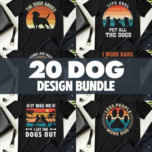 20 Dog Graphic Design Bundle For Dog Lovers cover image.