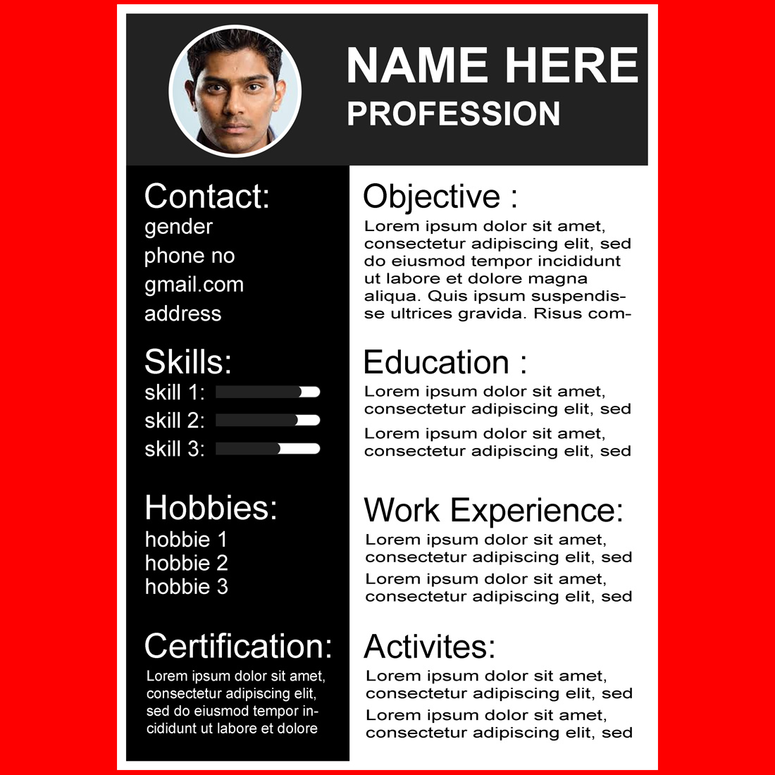 Premium CV Resume Design Templates – High Resolution and Fully Customizable preview image.