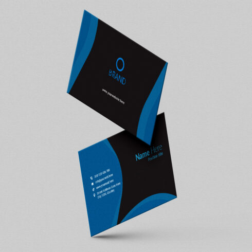 creative and simple modern business card design cover image.