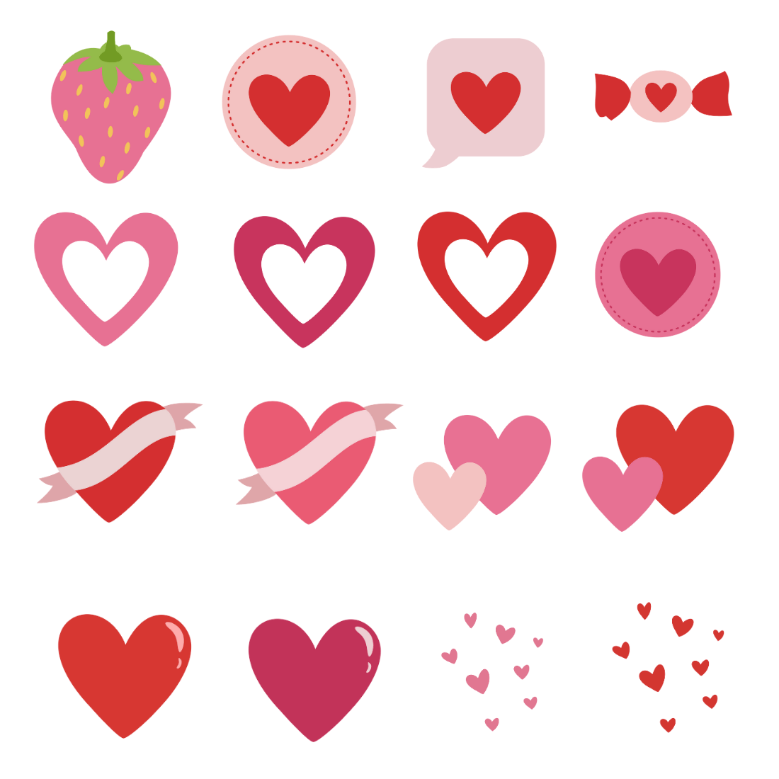 Valentine's Day Clipart preview image.