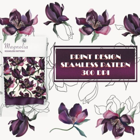 "Magnolia Seamless Pattern" cover image.