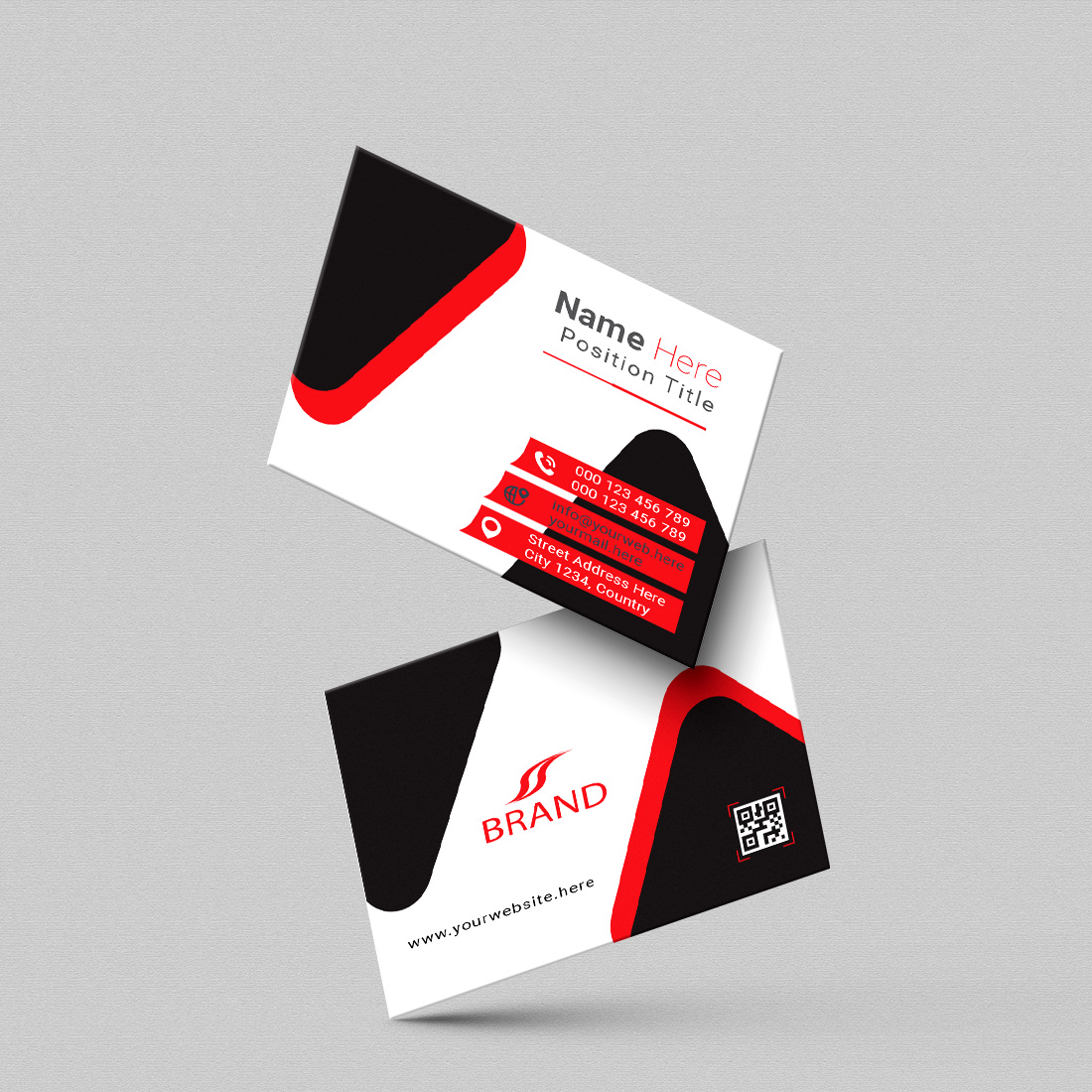 creative and simple modern business card design cover image.