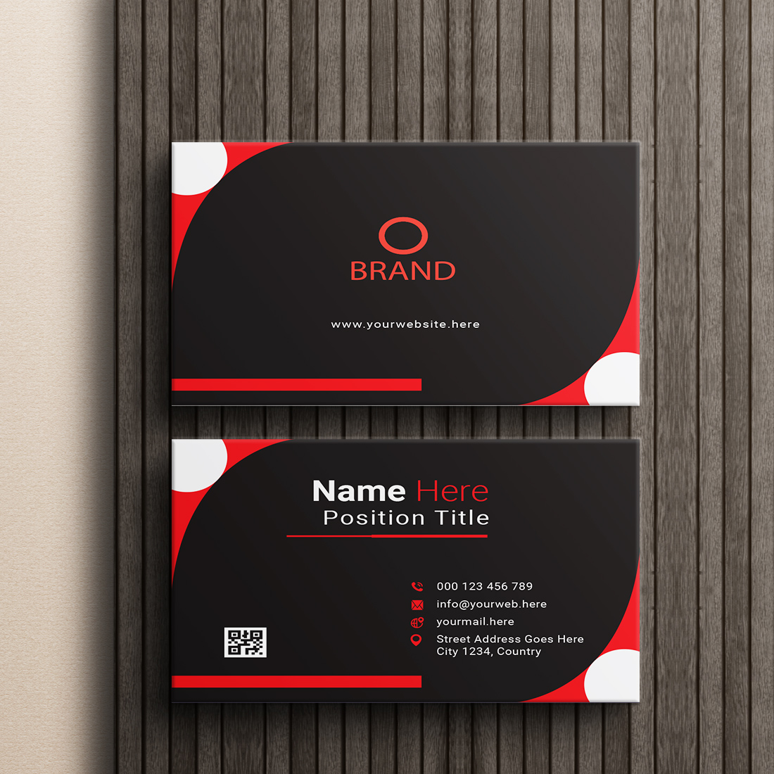 creative and simple modern business card design cover image.