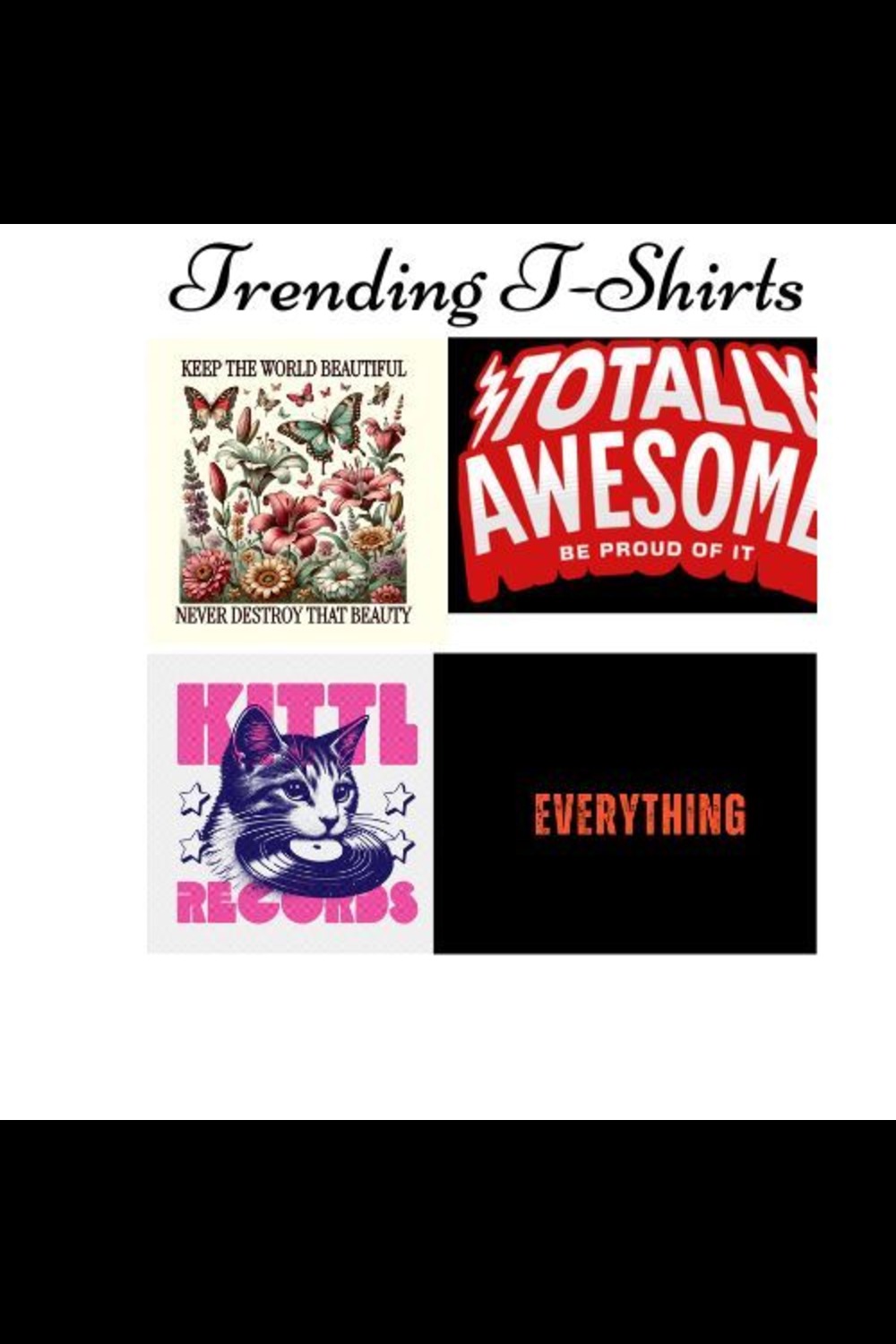 Trending T-Shirts pinterest preview image.