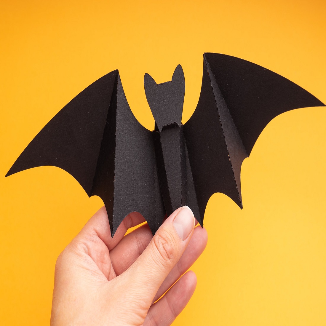 3D Paper Bat SVG, Papercraft Bat Template, Halloween Decor cover image.