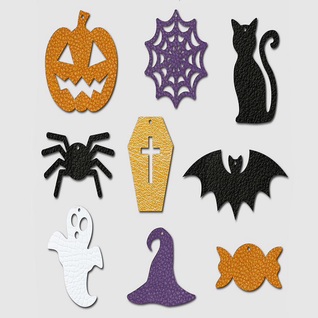 30 halloween earring svg bundle faux leather earrings template 3