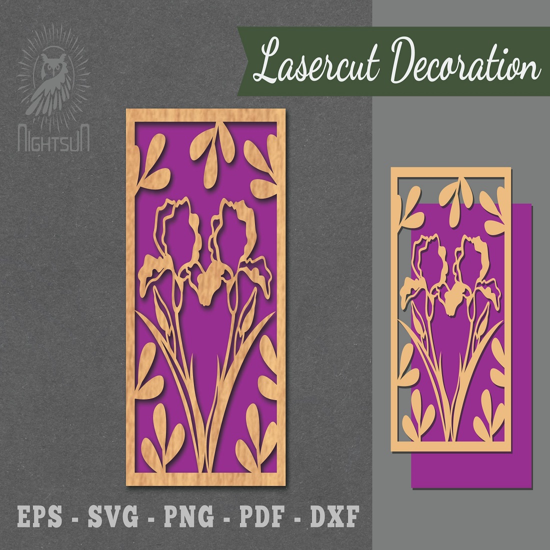 38 floral laser cut wall decor 607